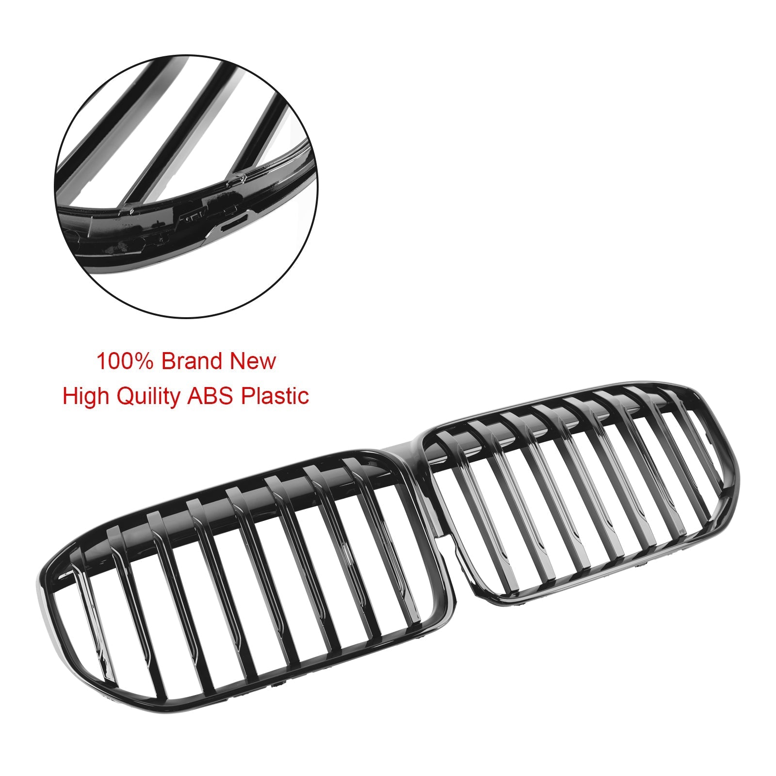 Parrilla delantera de una sola lámina en negro brillante con 740Li/750Li/740Le xDrive de BMW Serie 7 G12 de distancia entre ejes larga 2019-2022