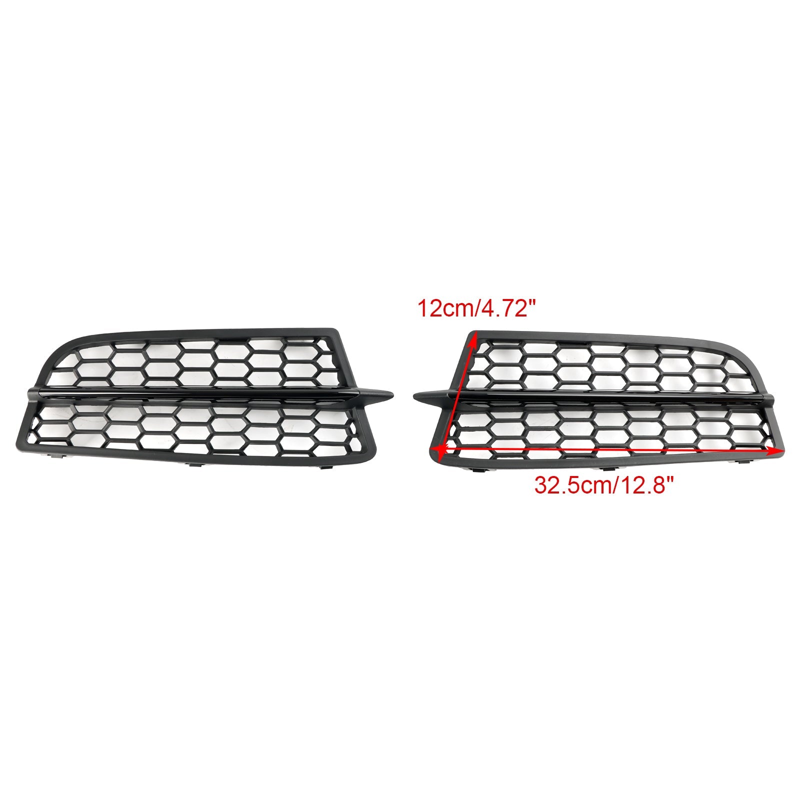 BMW 2011-2015 1-Series F20 F21 M 2PCS Front Bumper Fog Light Cover Bezel Grill Grille - 0