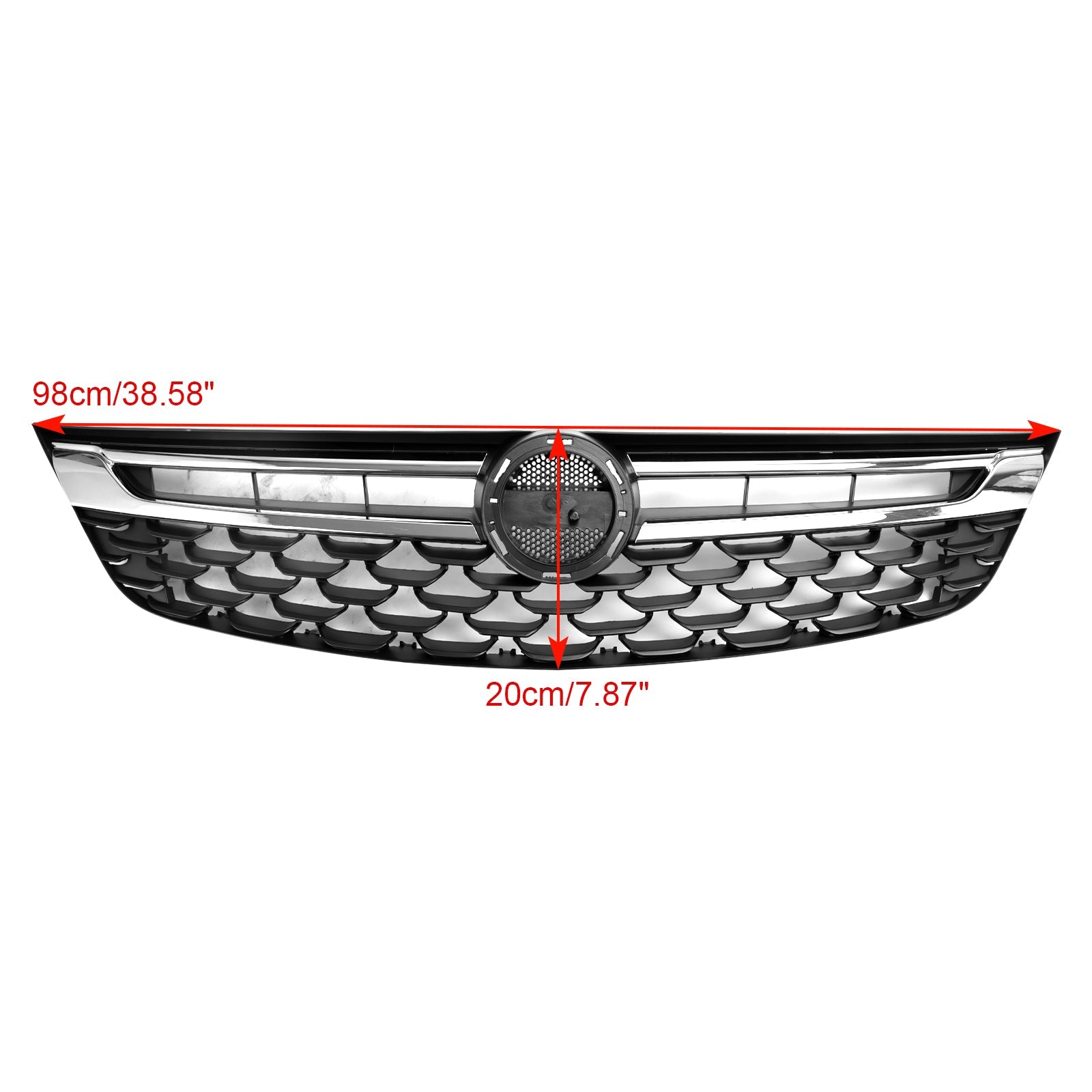 Vauxhall Astra K (Pre Facelift MK7) 2015-2019 Grille de pare-chocs avant chromée noire générique - 0