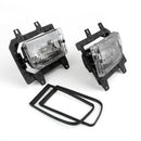 1985-1993 BMW E30 3-Series Sedan Front Bumper Clear Fog Lights Plastic Lens Kit-1