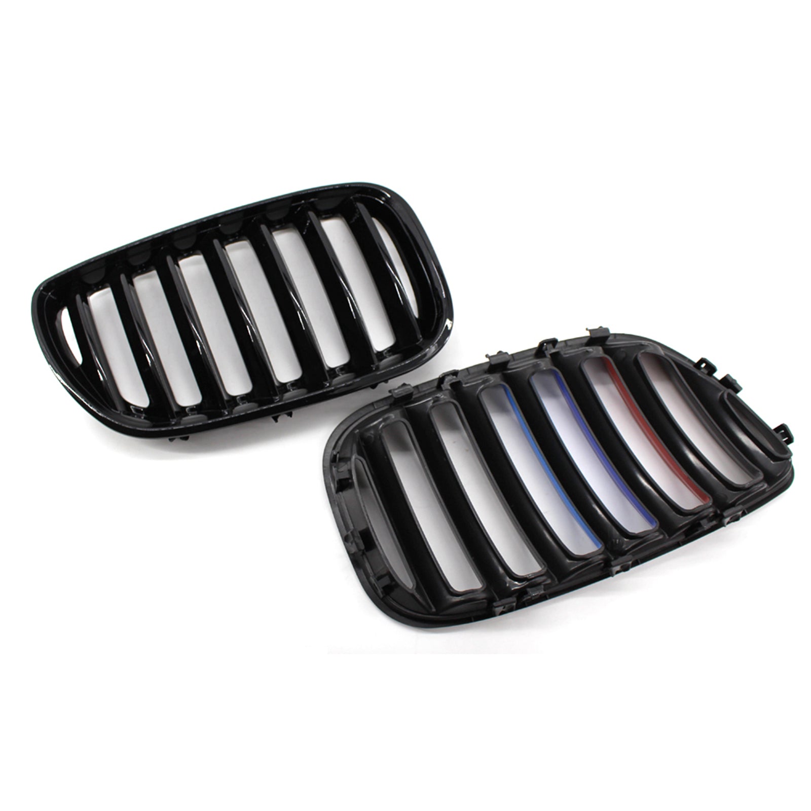 Calandre avant de remplacement pour BMW X5 E53 3.0i/4.4i/3.0d/4.8is 2004-2006, noir brillant/couleur M