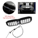 BMW 2023-2024 Série 3 G20 G21 320i/330i/M340i/318i/320d Calandre avant double ligne noire-7
