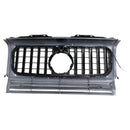 1990–2018 Mercedes Benz G-Klasse W463 Glänzend Schwarz Front Grill Front Stoßstange Ersatz Kühler Schwarz Grill W/LED Licht-10