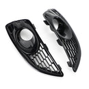 Ford 2013-2017 Fiesta C1BB15A298AA C1BB15A299AA Pair Grille Gloss Black Front Fog Light Lamp Cover-12