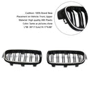 Double Slat Front Kidney Grille Grill Fit BMW 3 Series F30 F31 F35 2012-2019-5