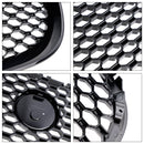 Grade preta brilhante do pára-choque dianteiro em favo de mel para Jaguar XE 2015-2018-11