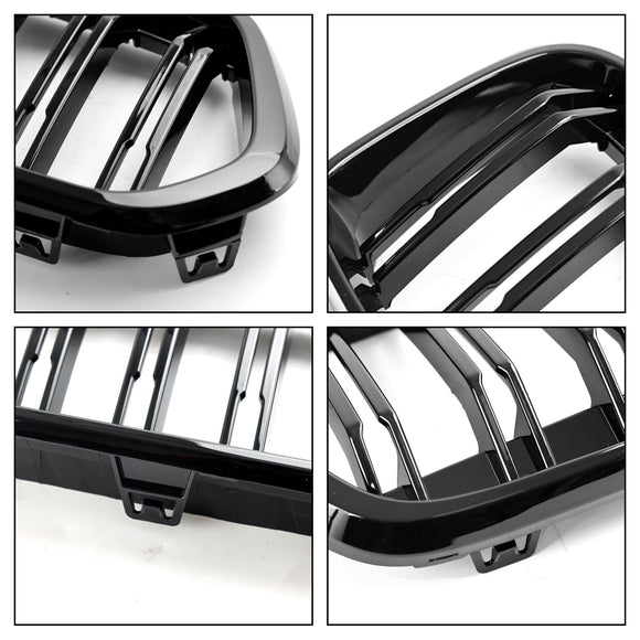 2018-2023 BMW X2 Series F39 sDrive18i/xDrive20i/sDrive20i/xDrive25e/M35i Grille de pare-chocs avant Grille noire brillante