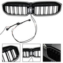 BMW 2023-2024 Série 3 G20 G21 320i/330i/M340i/318i/320d Calandre avant double ligne noire-8