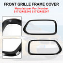 2018-2023 BMW X2 F39 sDrive18i/xDrive20i/sDrive20i/xDrive25e/M35i Embellecedor de cubierta de marco de parrilla de parachoques delantero negro brillante-5