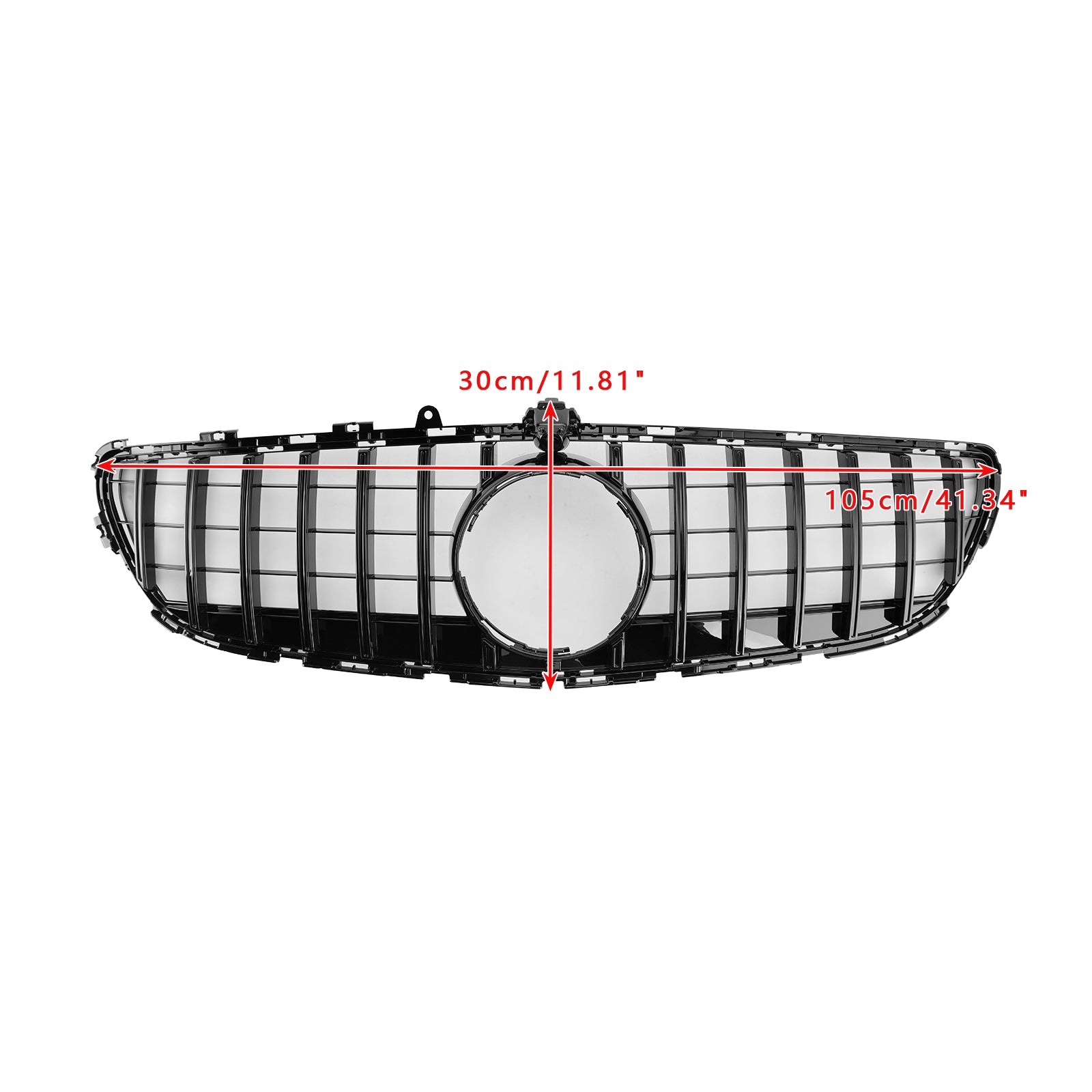2015-2018 Mercedes Benz CLS-Klasse W218 C218 X218 GTR Style Grill Frontstoßstange Glänzend Schwarzer Kühlergrill