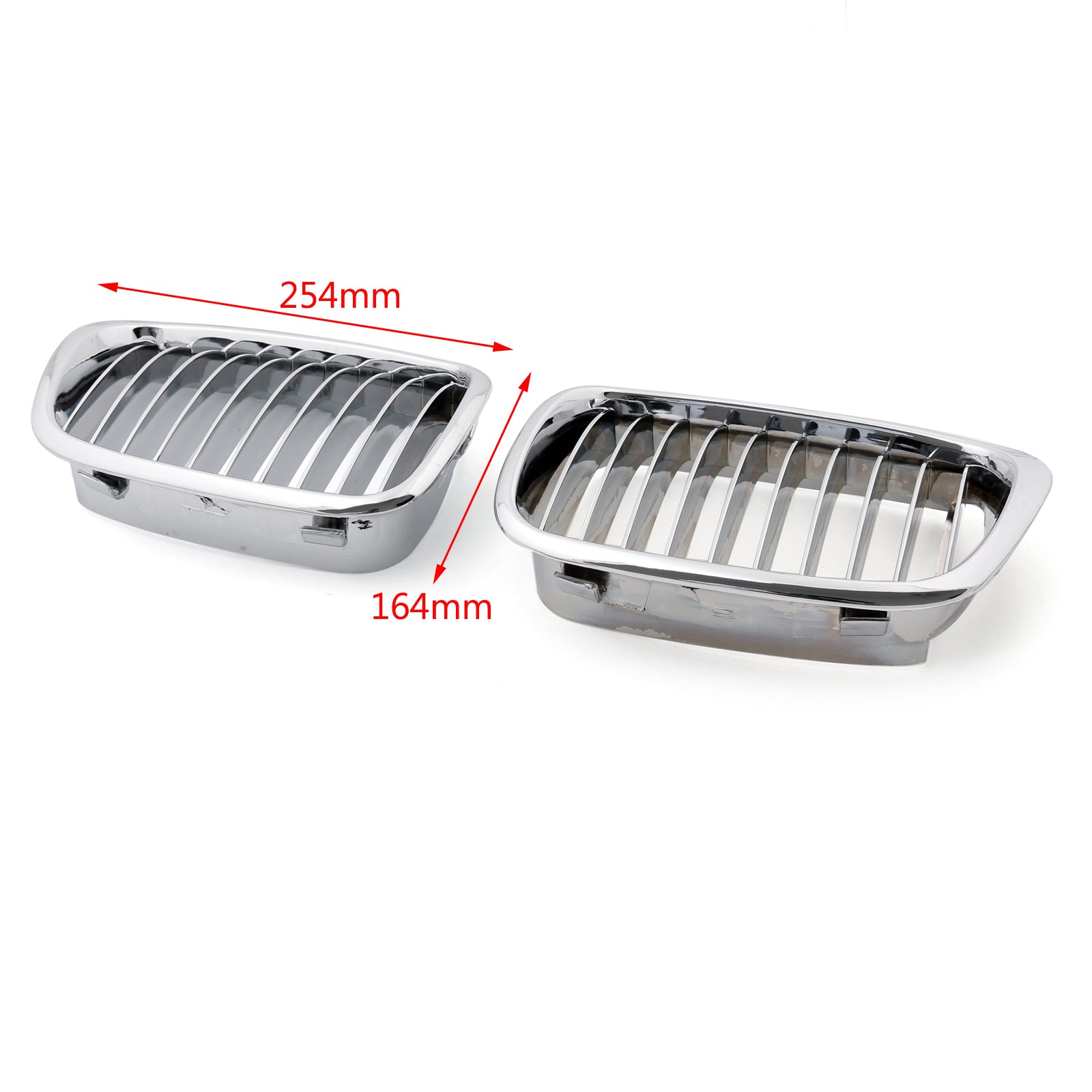 1999-2003 BMW E39 5 Series 528i/530i/540i/M5 Chrome Front Kidney Grill Mesh Grille