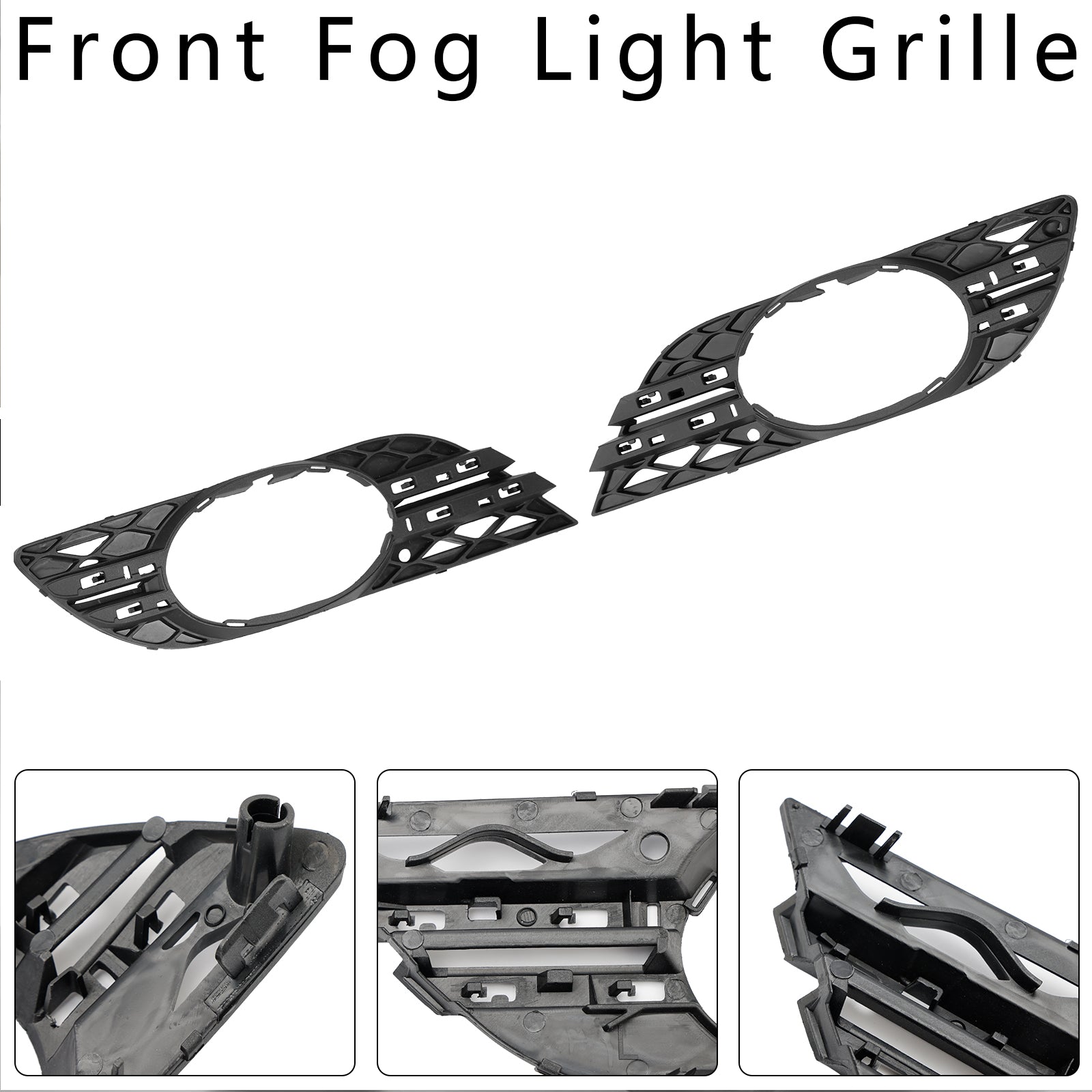 Mercedes Benz E-Class W211 E280/300/320/350/550/E63 2007-2009 2PCS Fog Light Trim Set