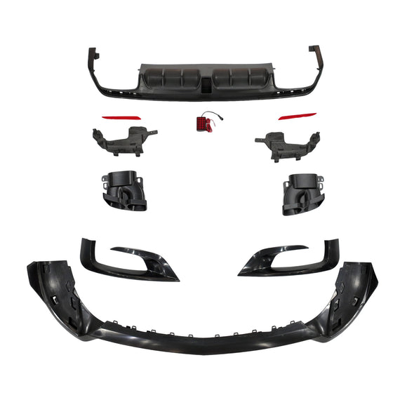 Mercedes Benz Clase S W222 S500 S600 S63 S65 2014-2017 Kit de carrocería con actualización de parachoques a Brabus B700