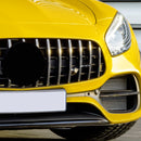 AMG vorderer vertikaler Streifen, allgemeines Grill-Emblem für Mercedes-Benz Kühlergrill, Chrom/Rot/Schwarz, AMG-Aufkleber-4