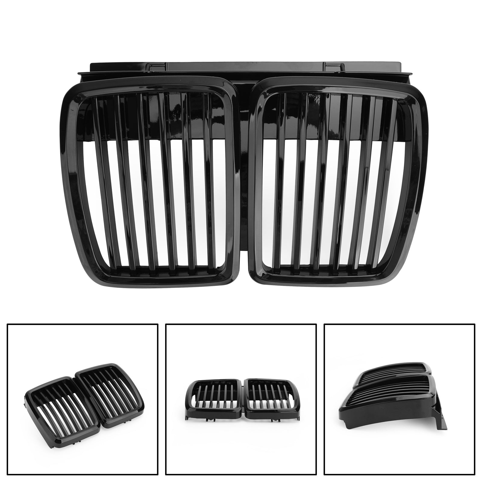 1983-1991 BMW E30 M3 3 Serie Front Grille 3 Series Front Hood Kidney Grille Grill Generic