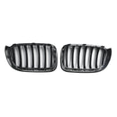 2014-2017 BMW X4 F26 xDrive28i/xDrive35i/xDrive20d/xDrive30d/xDrive35d Grille de pare-chocs avant Grille noire brillante-8
