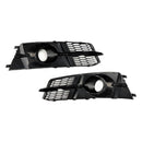 2015-2018 Audi A6 Sline / S6 C7 Fog Light Grille Front Bumper Lower Black Chrome Grill Cover 4G0807681AG 4G0807682AG-10