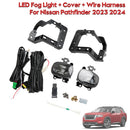 Fendinebbia a LED per paraurti anteriore Nissan Pathfinder 2023-2024 + copertura + cablaggio-5