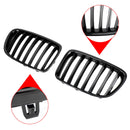 BMW 2009-2014 X1 E84 sDrive20i/xDrive28i/sDrive18d Gloss Black Grille Front Hood Kidney Grill-6