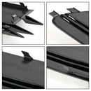 Audi 2012-2015 A6 C7 2PCS Front Fog Light Cover Bezel Black Grille-8