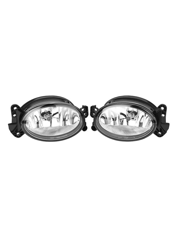 2006-2009 Mercedes CLK-Class Pair Front Fog Light Lamps With Bulbs A1698201556 A1698201656 Generic