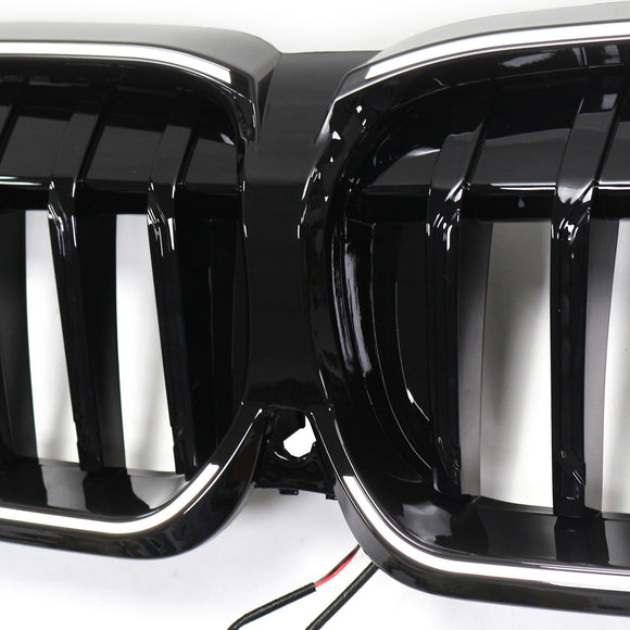 Grade preta brilhante 51138072085 da grade do rim cabem BMW série 3 G20 2019-2022