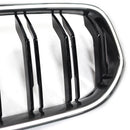 Niergrill met dubbele lamellen, zwart vooraan, geschikt voor BMW 6-serie G32 2020-2025-8