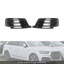 Audi Q7 S-Line 2016-2019 Front Bumper Fog Light Grille Lower Cover Black Grill-3