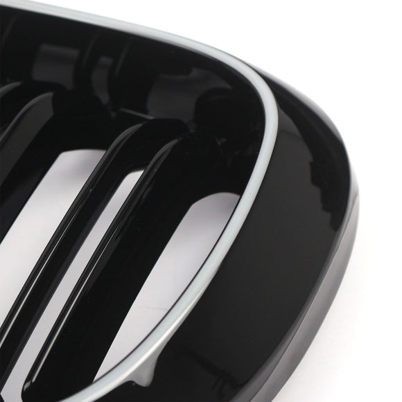 Doppellatten-Frontstoßstangen-Nierengitter, passend für BMW X5/X6 F15 F16 2013–2018