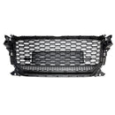 Rejilla estilo panal RSQ2 Quattro para Audi Q2/Q2 S Line/SQ2 2016-2020, parachoques delantero, parrilla de repuesto negra brillante-7