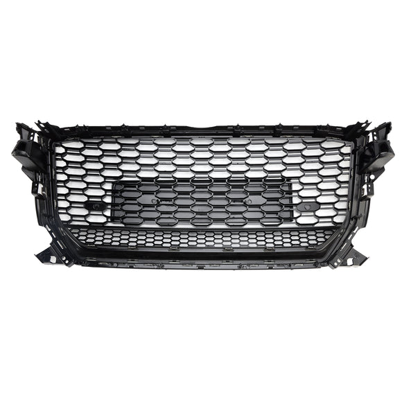 Rejilla estilo panal RSQ2 Quattro para Audi Q2/Q2 S Line/SQ2 2016-2020, parachoques delantero, parrilla de repuesto negra brillante