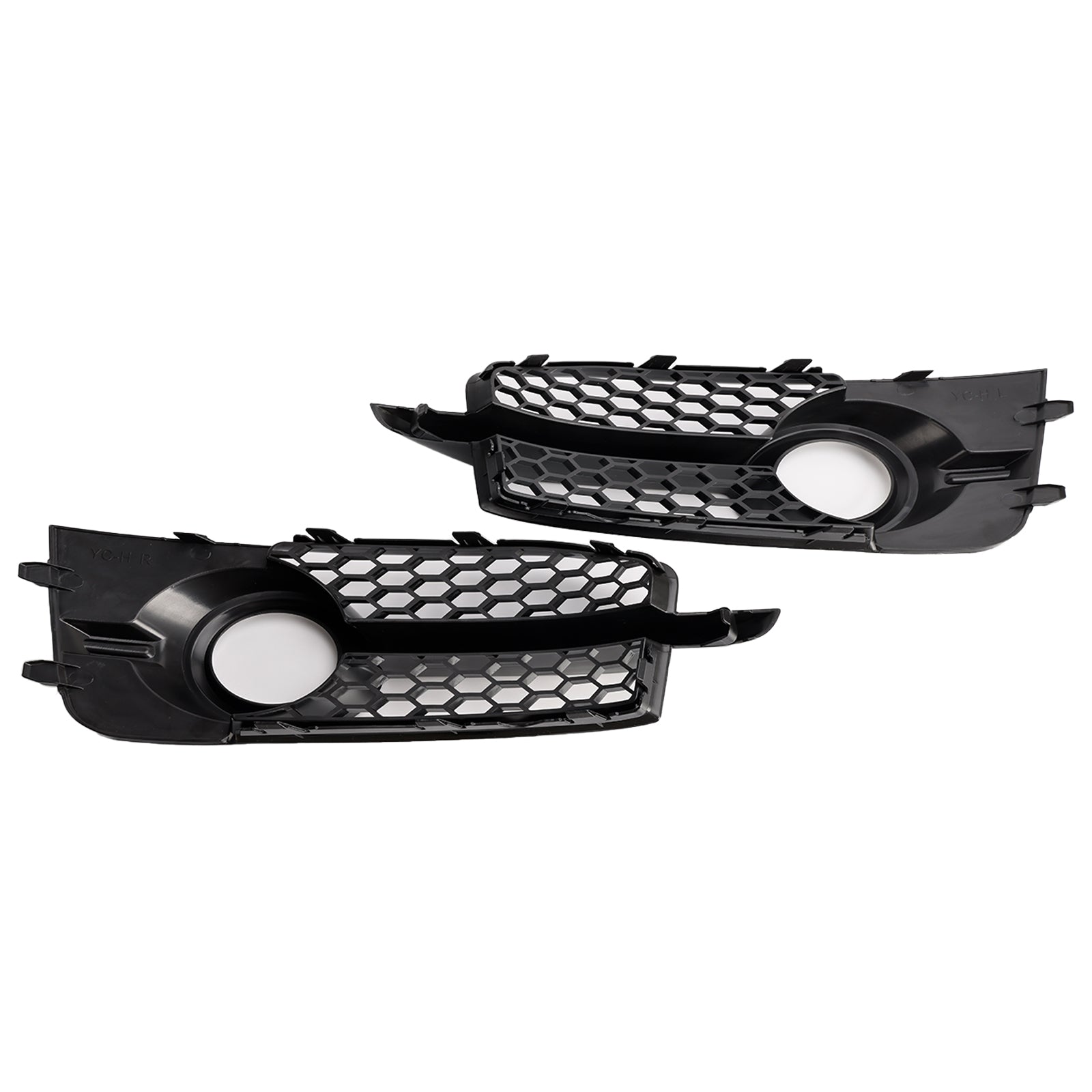 2011-2014 Audi A1 S-Line 8x 2PCS BURGLE BUTUR PAUDRE BABLE COUVERTURE COURNE BLACK HEALKCOMB