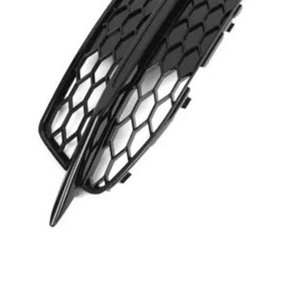 Audi A6 C7 S-Line / S6 2012-2015 Front Bumper Lower Grille Fog Light Cover Black Grille 4G0807681D 4G0807682D