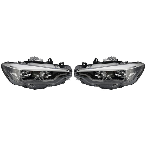 2017-2020 BMW serii 4 F32 F33 LCI M3 F80 M4 F82 Ikon Reflektory biały żółty 6 pinów RHD