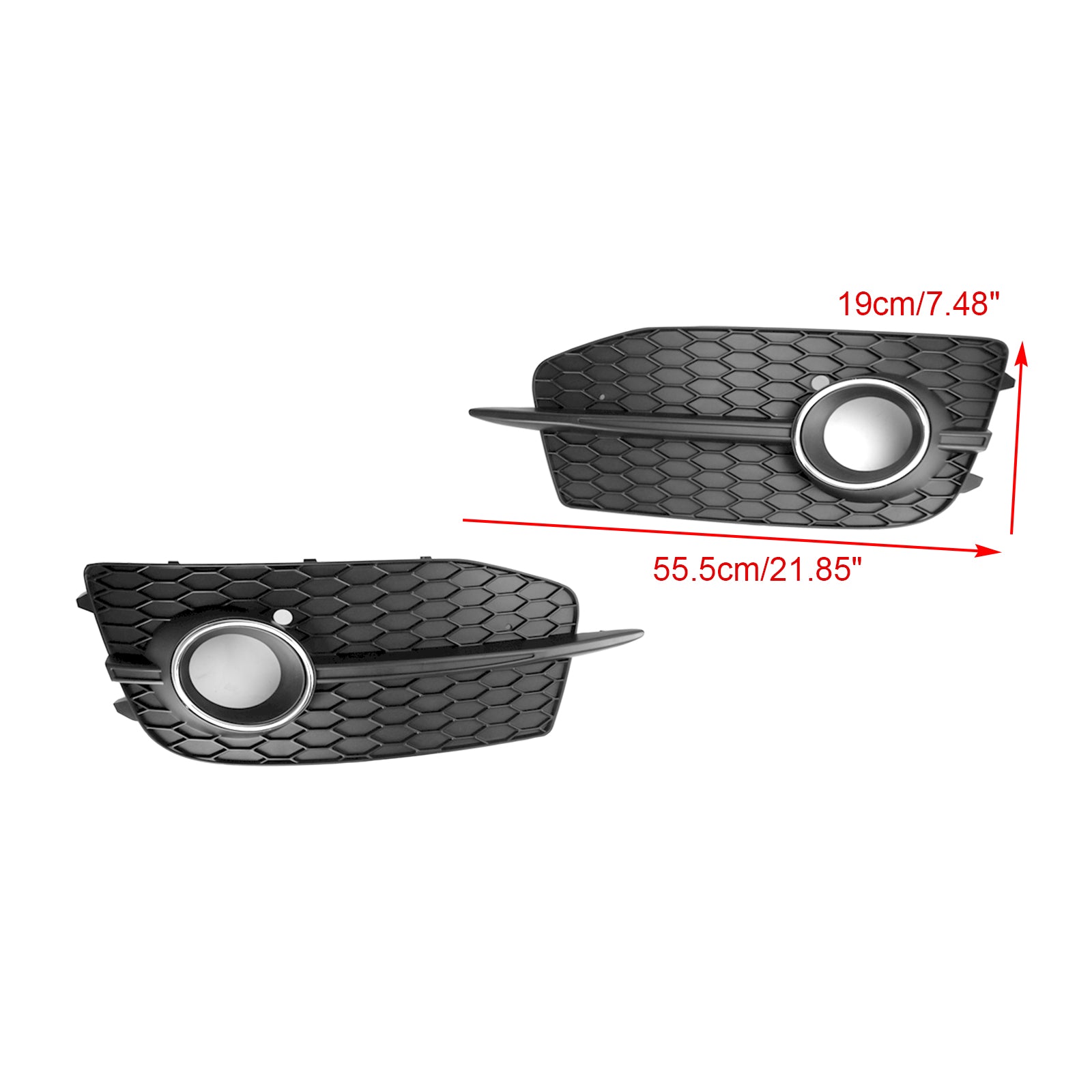 2012-2014 Audi Q3 S-Line 8U0807681DSP9 2PCS Bumper Fog Light Grill