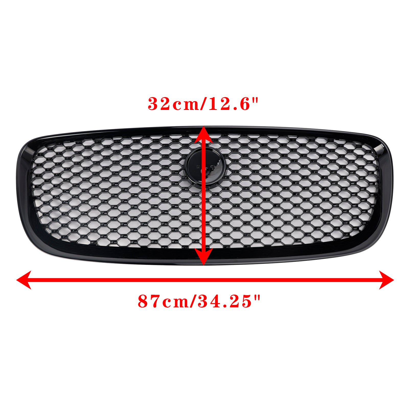 2016-2020 Jaguar F-PACE X761 Gloss Black Grille Front Bumper Replacement Mesh Grill - 0