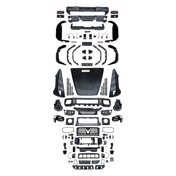 Carrosseriekit/bumper geschikt voor Mercedes W463 G350 G500 G550 G55 G63 G65 1993-2018 Upgrade W465 G63 AMG-stijl
