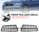 BMW 2011-2015 1-Series F20 F21 M 2PCS Front Bumper Fog Light Cover Bezel Grill Grille-8