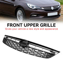 Opel Black Chrome Front Bumper Grill Grille-6