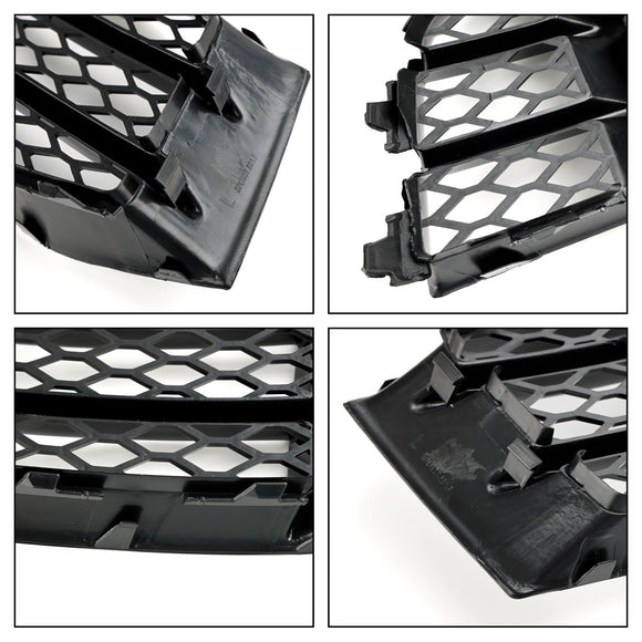 Audi RS5 2010-2016 Front Bumper Lower Grille Honeycomb Fog Light Cover Grill 8T0807681F 8T0807682F