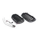 Doppellatten-Frontstoßstangen-Nierengitter, passend für BMW X5/X6 F15 F16 2013–2018-2