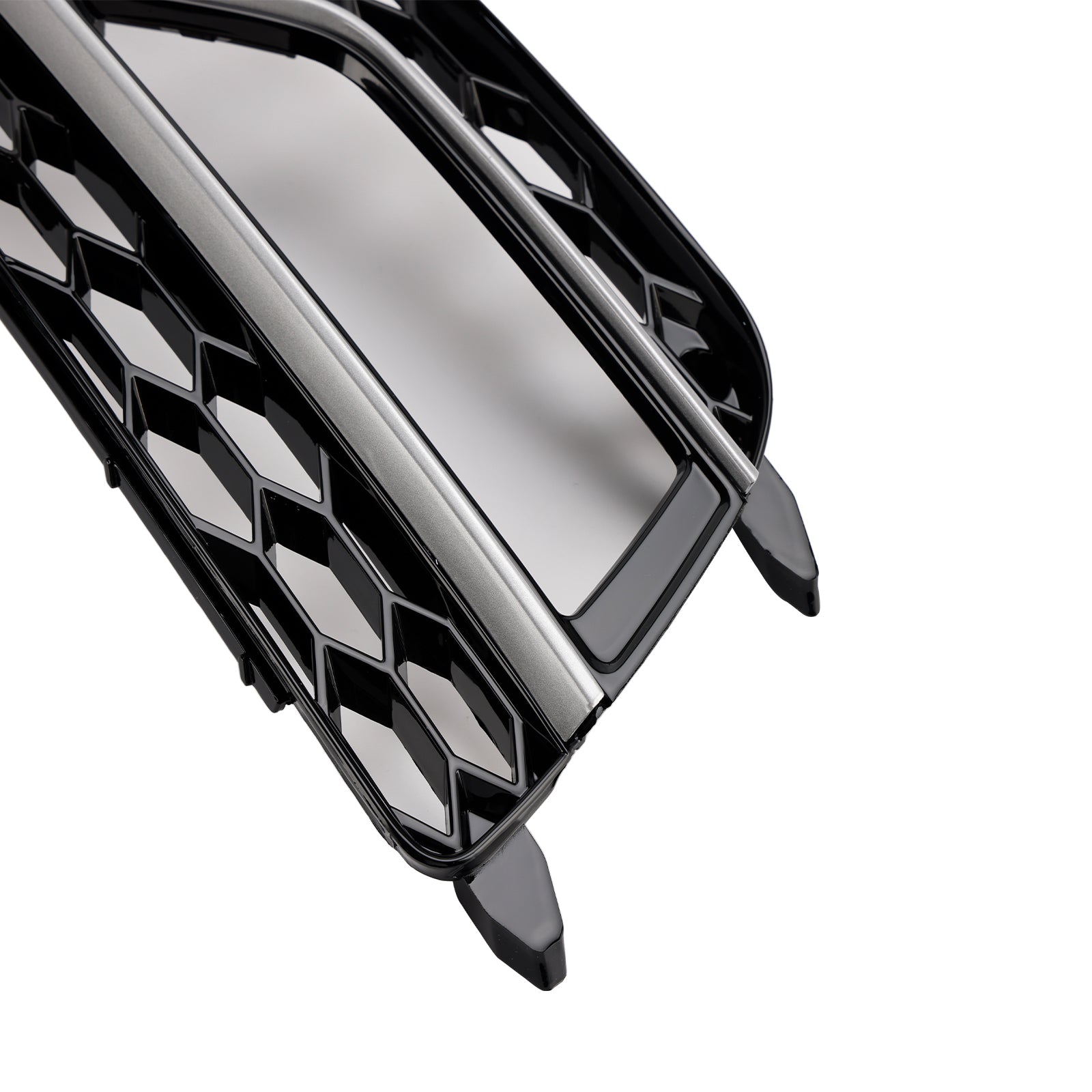 2013-2016 Audi A5 Sline / S5 2PCS Front Fog Lamp Black Grill Honeycomb Replacement Grille