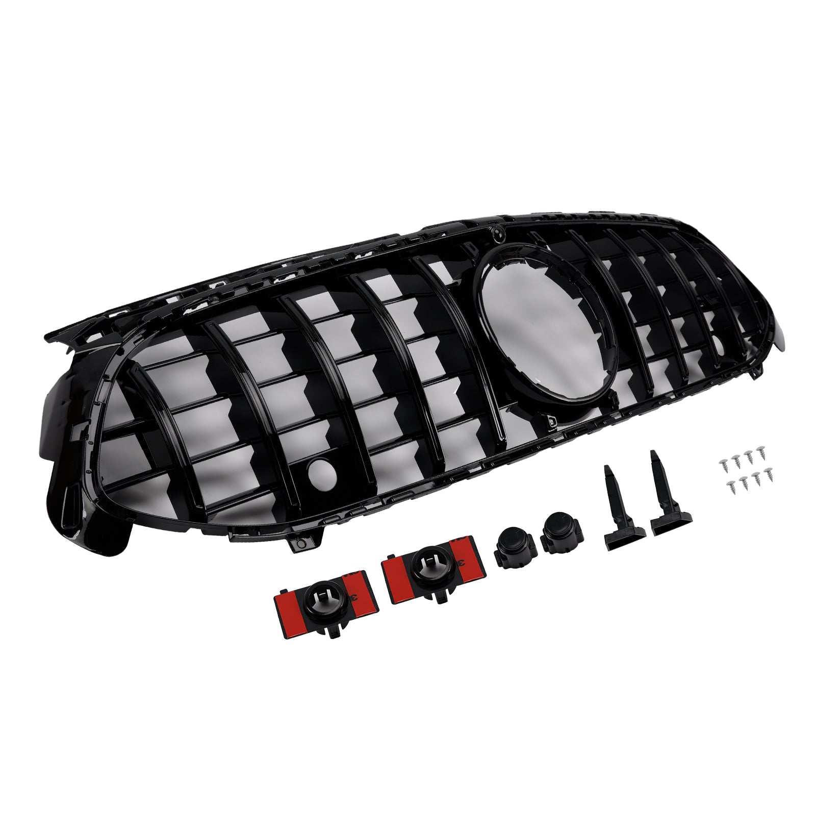 Mercedes Benz Classe A W177 Griglia paraurti anteriore nera lucida stile GTR 2023-2025