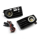 2 Stück Angel Eyes Nebelscheinwerfer vorne + Kühlergrill für VW Golf 5 MK5 Rabbit 2003–2009-1