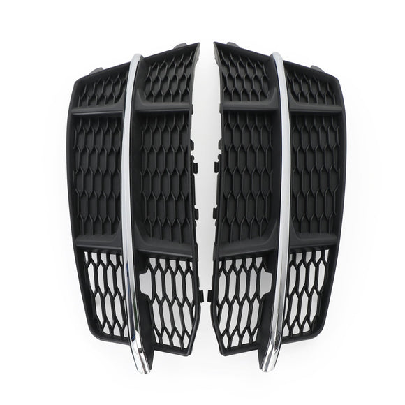 2017-2018 Audi A6 C7 Standard Lower Black Grille Front Bumper Fog Light Cover Grill 4G0807681AN 4G0807682AN