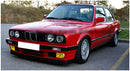Kit de lentilles en plastique pour phares antibrouillard jaunes de pare-chocs avant, pour berline BMW E30 série 3 de 1985 à 1993-6