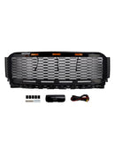Vervanging ABS Voorbumper Grille Grill Fit Ford F150 2021-2023 Raptor W/LED-9