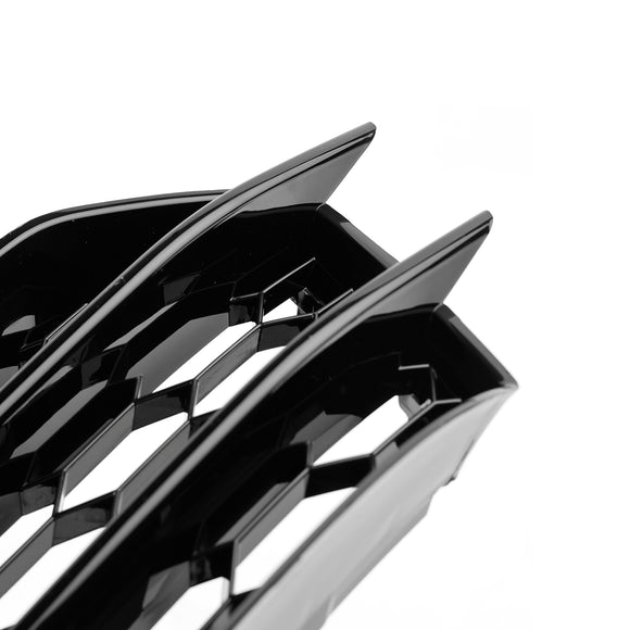 Audi A1 8X 2010-2014 Luz de Nevoeiro Grill Amortecedor Dianteiro Favo de Mel Preto Tampa Inferior Grill 8X0807681A 8X0807682A