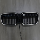 Dubbele Slat Glanzend Zwart Front Nier Grill Grille Fit BMW IX3 G08 LCI 2022-2024-11