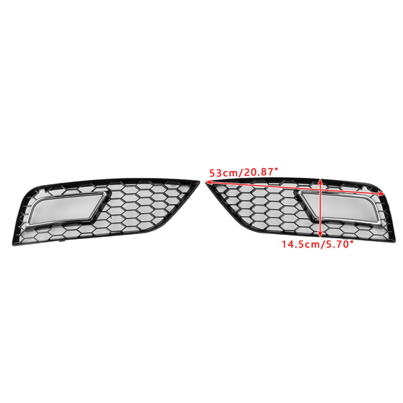 Audi A4 B8.5 2013-2016 standaard bumper honingraatstijl mistlampafdekking grill